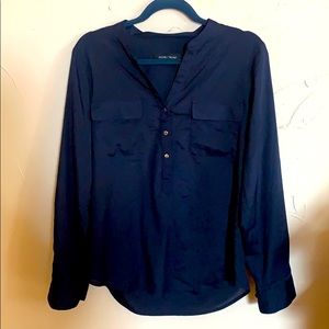 Ivanka Trump Navy Blouse